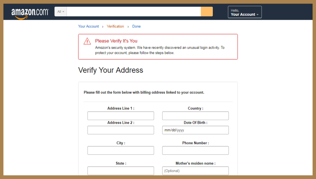 amazon scama, scam page amazon, download amazon scam page, 